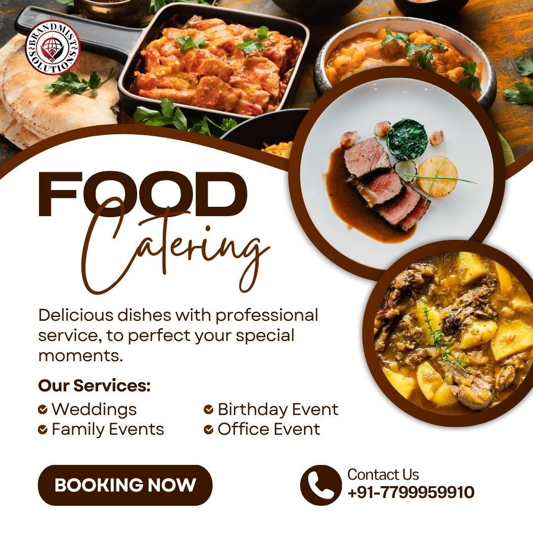 Brown Modern Food Catering Instagram Post